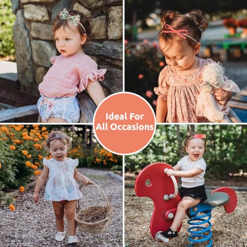 PALAY® Baby Girl Headbands and Hair Bows Nylon 10 Pack Hair Accessories for Newborn 2PCS PALAY® Baby Girl Headbands and Hair Bows Nylon 10 Pack Hair Accessories for Newborn 2PCS